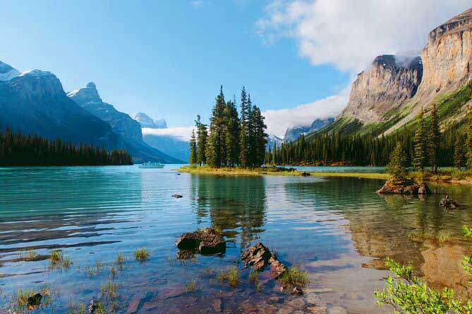 Canadian Rockies Maligne Lake Boat Cruise - Jasper